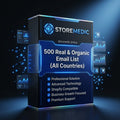 500 Real & Organic Email List ( All Countries Mixed )