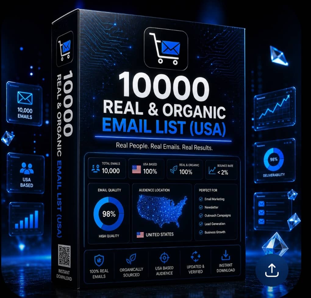 10000 Real & Organic Email List ( USA )